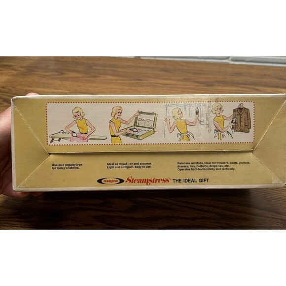 Vintage Osrow Steamstress‎ Lightweight Steamer 1970's In Org. Box - Picture 4 of 14